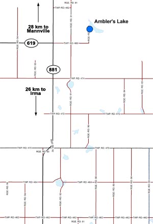 Ambler's Lake Map